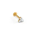 3 Diamond Nosepin | 18K Gold | .08ct